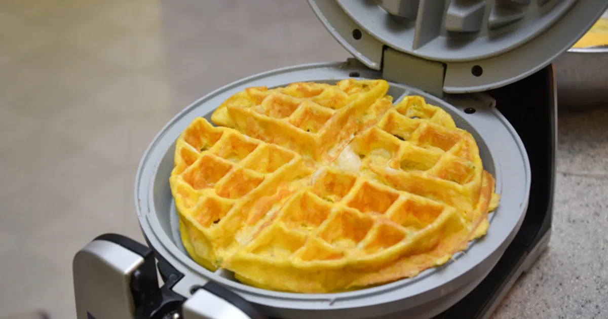 Mornings Made Easy With Waffle Maker Omelettes Forkly