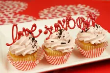 Valentines Candy Melt Cupcake Toppers