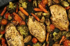 One-Pan Balsamic Chicken & Veggie Dinner