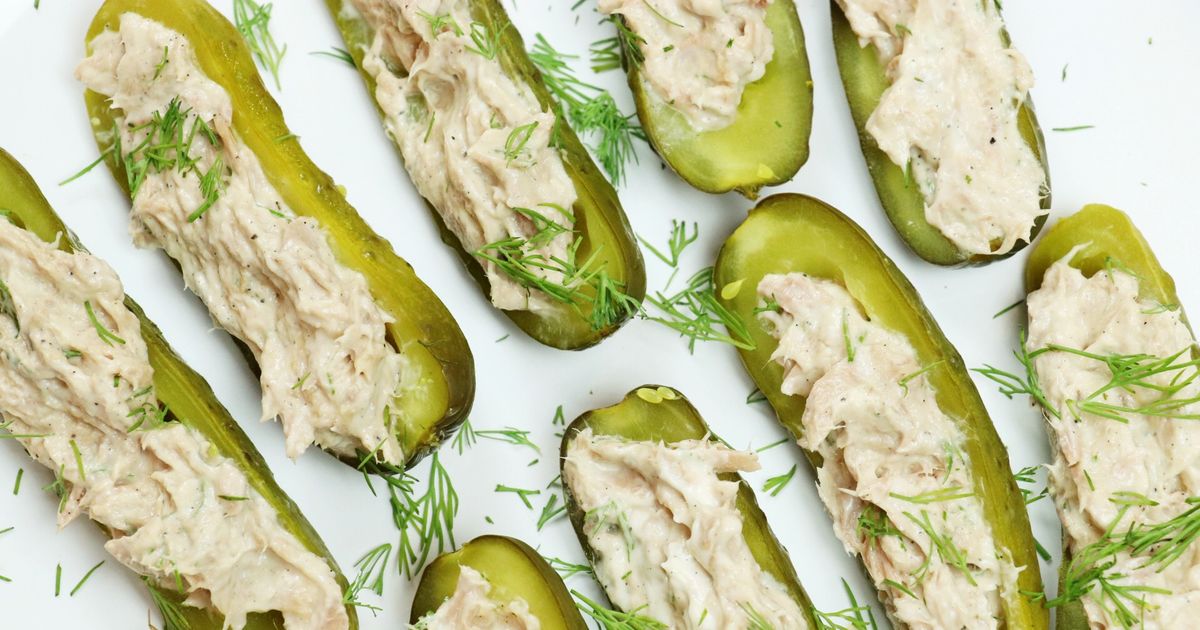 LowCarb Keto Tuna Pickle Boats Forkly