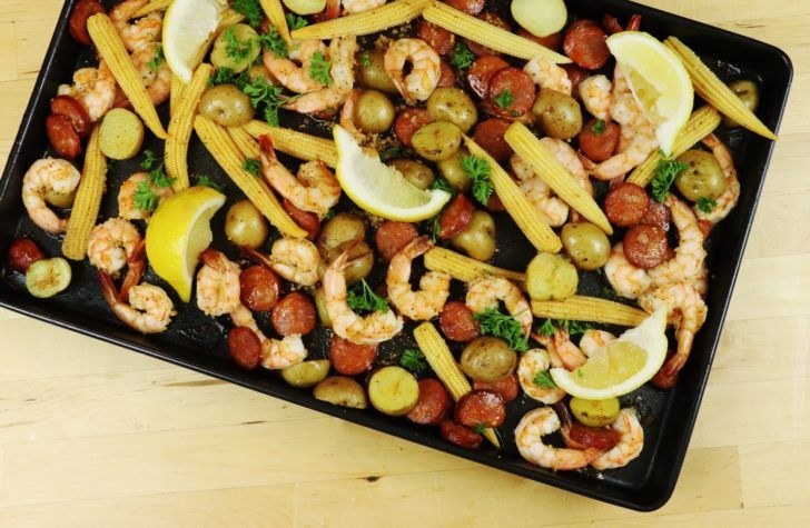 Sheet Pan No-Mess Shrimp Boil - Forkly