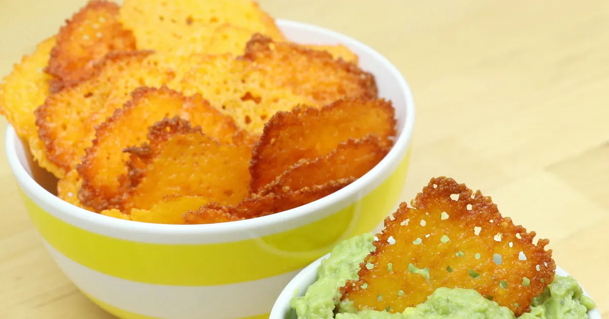 KetoFriendly Baked Cheese Crisps Forkly