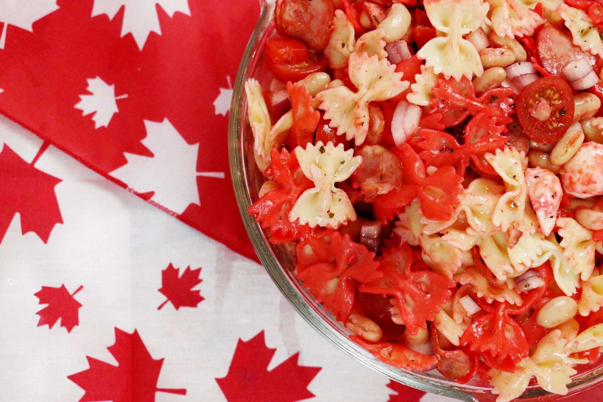 Canada Day Firecracker Pasta Salad Forkly