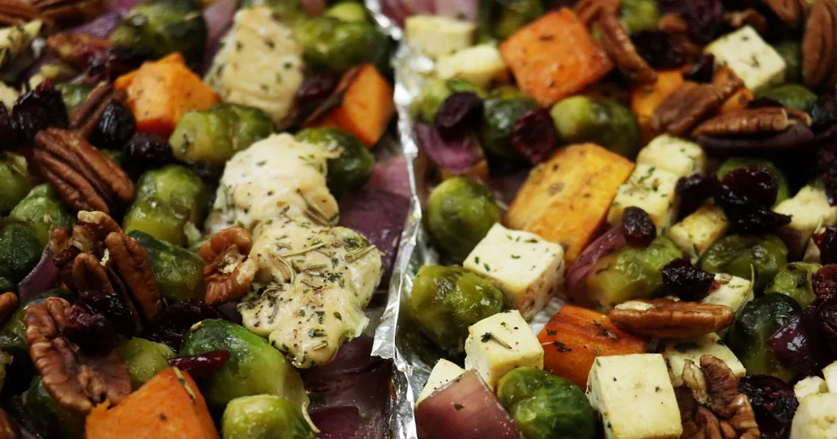 Fall Harvest Protein & Veggies Sheet Pan Dinner - Forkly