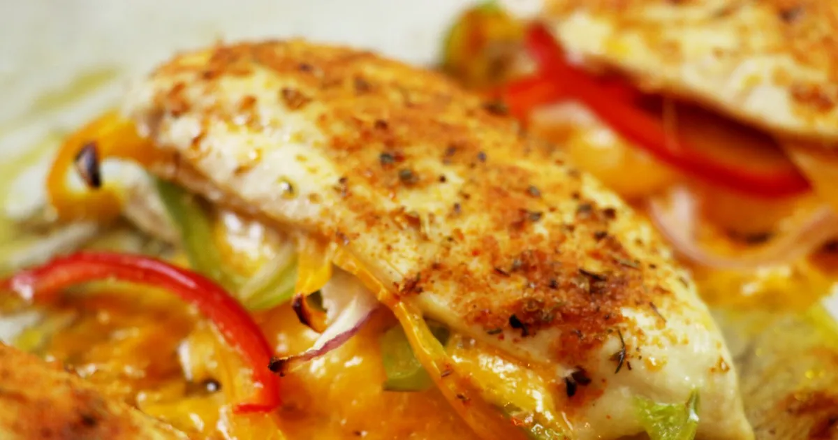 Fajita Stuffed Chicken Breast - Forkly
