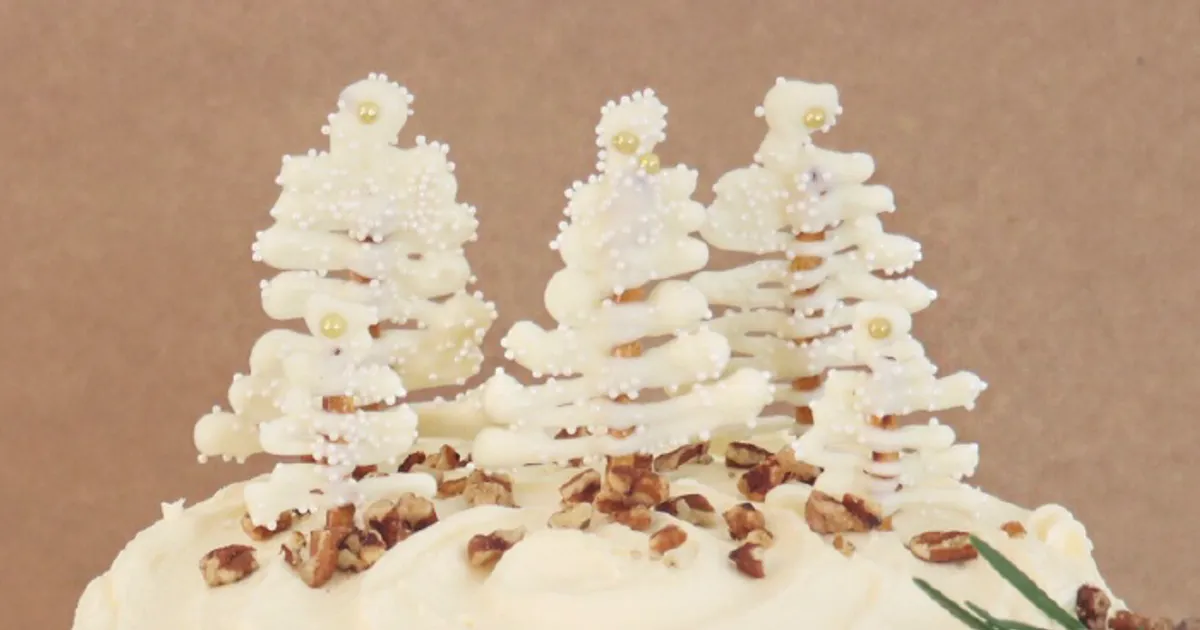 White Christmas Tree Dessert Toppers - Forkly
