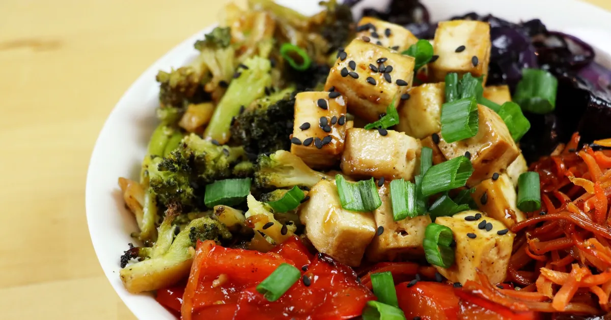 Teriyaki Tofu Sheet Pan Dinner - Forkly