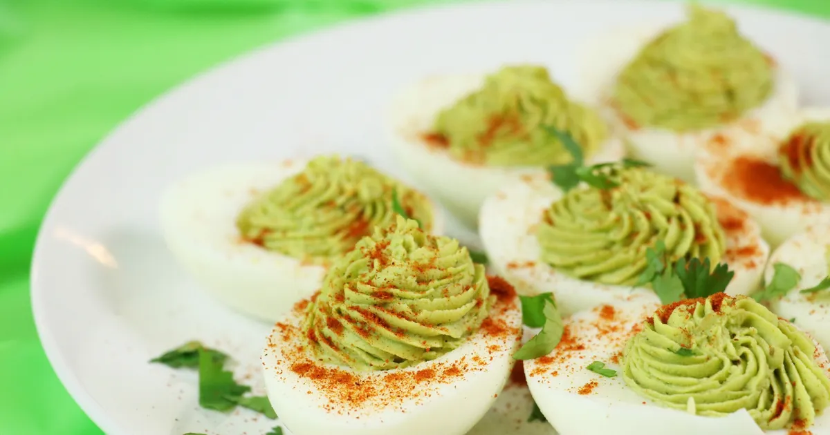 Cajun Avocado Deviled Eggs - Forkly