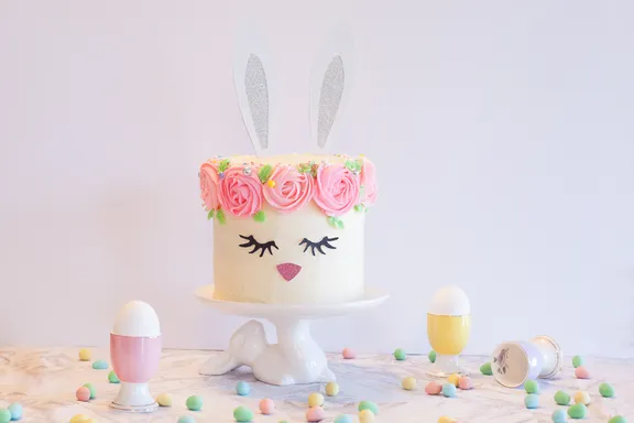 Hoppingly Cute Easter Bunny Cake