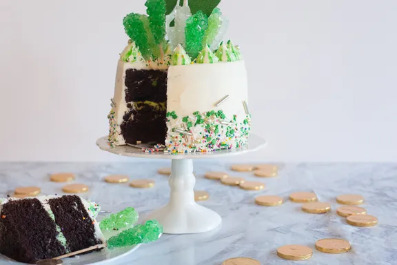 St. Patrick’s Day Money Cake