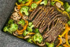 No-Grill Flank Steak Sheet Pan Dinner