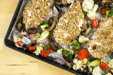 Low-Carb Keto Almond Crusted Chicken Dinner