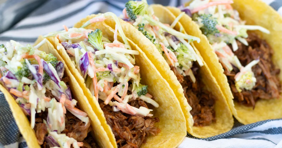 Instant Pot Pulled Pork BBQ Tacos - Forkly