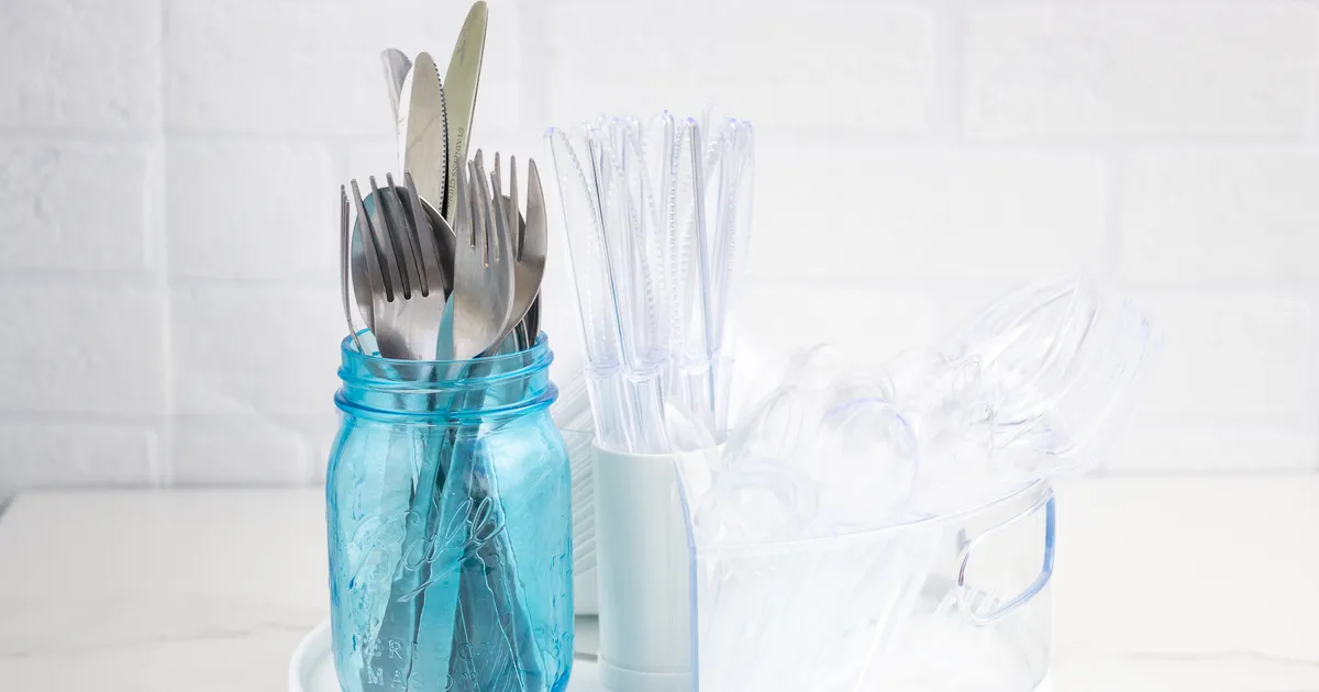 Lazy Susan DIY Hack Cutlery Caddy Forkly