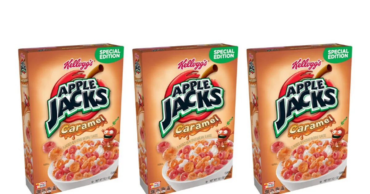 Kellogg's Unveils A New Apple Jacks Cereal That Tastes Like Caramel