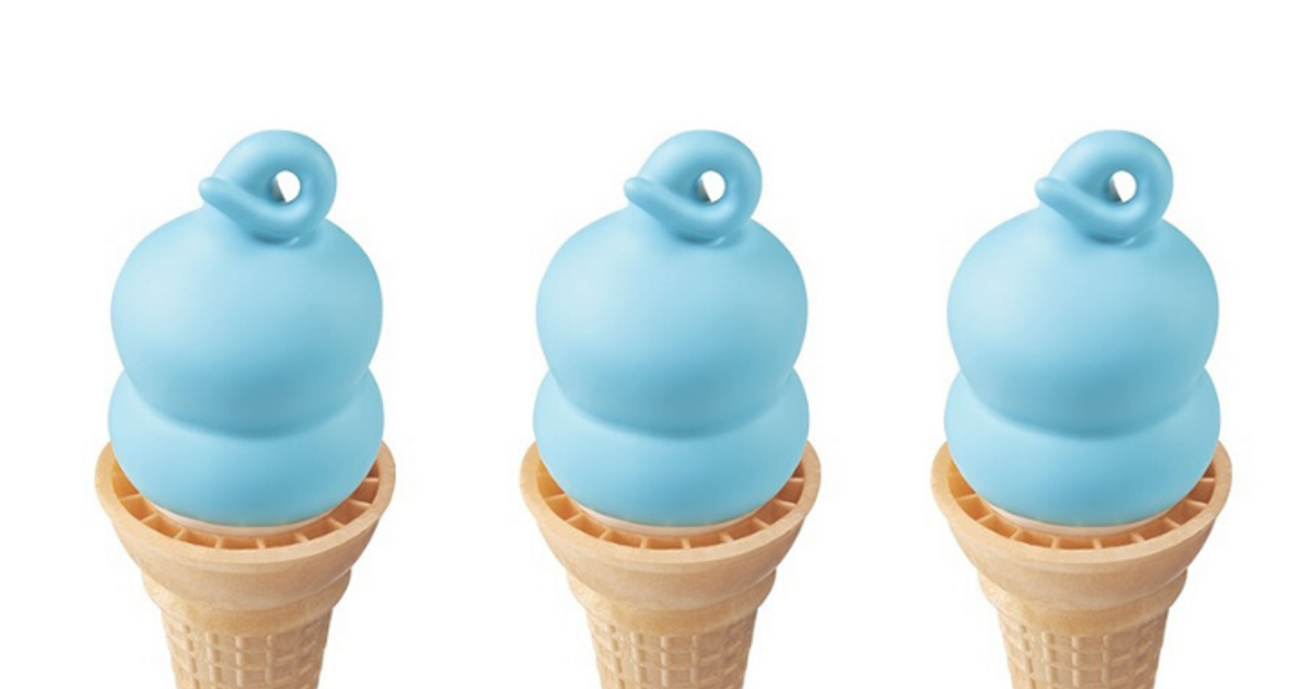 Dairy Queen Launches A Cotton Candy Dipped Cone Nationwide Forkly