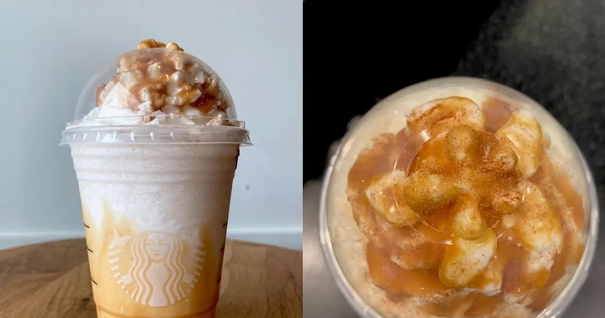 This Secret Starbucks Caramel Apple Spice Frappuccino Will Have You